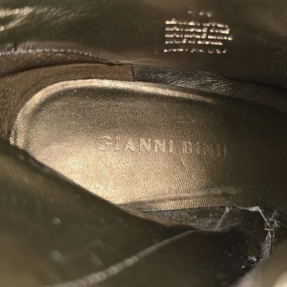 GIANNI BINI Leather Dandy Brown Western Style Booties size 7 - Picture 12 of 13